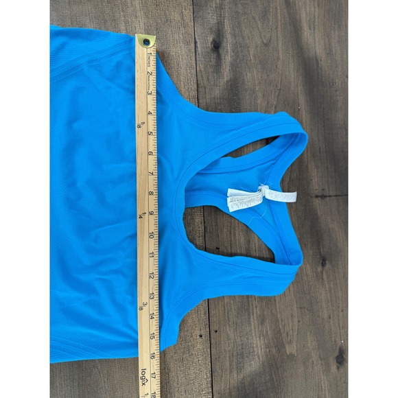 Athleta Momentum Tank Blue Racerback Tank Top Women's Workout Athletic Fitness L - Picture 6 of 6